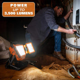 RIDGID 18V Cordless 2-Tool Combo Kit w/ Brushless 1/2 in. Impact Wrench, Hybrid Panel Light, 4 Ah MAX Output Battery & Charger