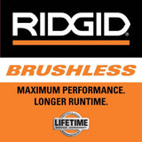 RIDGID 18V Brushless Cordless 2-Tool Combo Kit with High-Torque Impact Wrench, Reciprocating Saw, 4.0 Ah Battery, and Charger