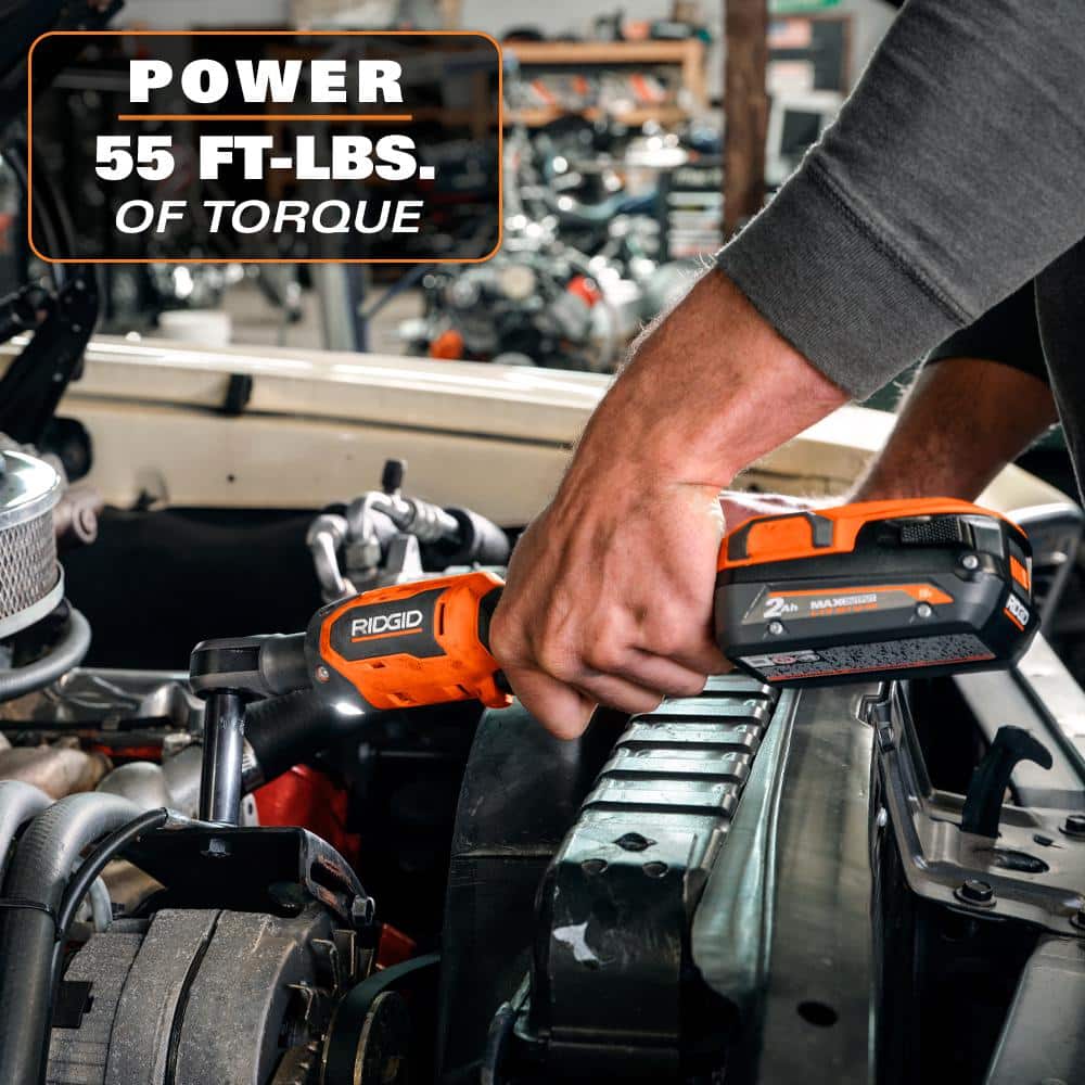 RIDGID 18V Brushless Cordless 3-Tool Combo Kit with (2) 2.0 Ah Batteries and Charger