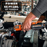 RIDGID 18V Brushless Cordless 3-Tool Combo Kit with (2) 2.0 Ah Batteries and Charger