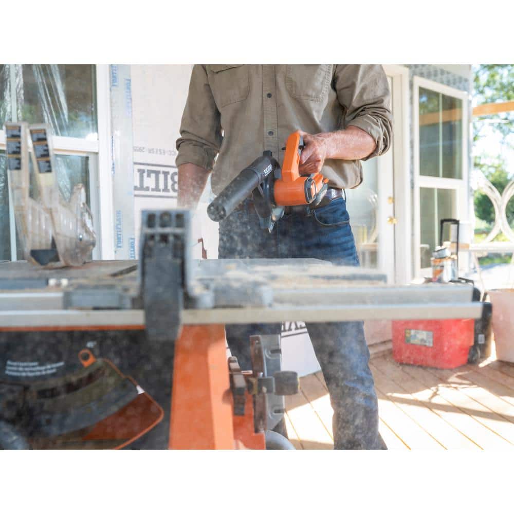 RIDGID 18V Cordless 3-Tool Combo Kit w/ SubCompact Brushless Multi-Material Saw, Caulk Gun, & Compact Jobsite Blower(ToolsOnly)