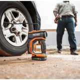RIDGID 18V Brushless Cordless 3-Tool Combo Kit w/ Hammer Drill, Impact Driver, Digital Inflator, Batteries, Charger & Bag