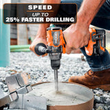 RIDGID 18V Brushless Cordless 2-Tool Combo Kit with 6.0Ah & 4.0Ah MAX Output Batteries, Charger, and 2.0 Ah Battery