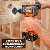 RIDGID 18V Brushless 2-Tool Combo Kit with 6.0 Ah & 4.0 Ah MAX Output Batteries, Charger, Hard Case, & Jig Saw