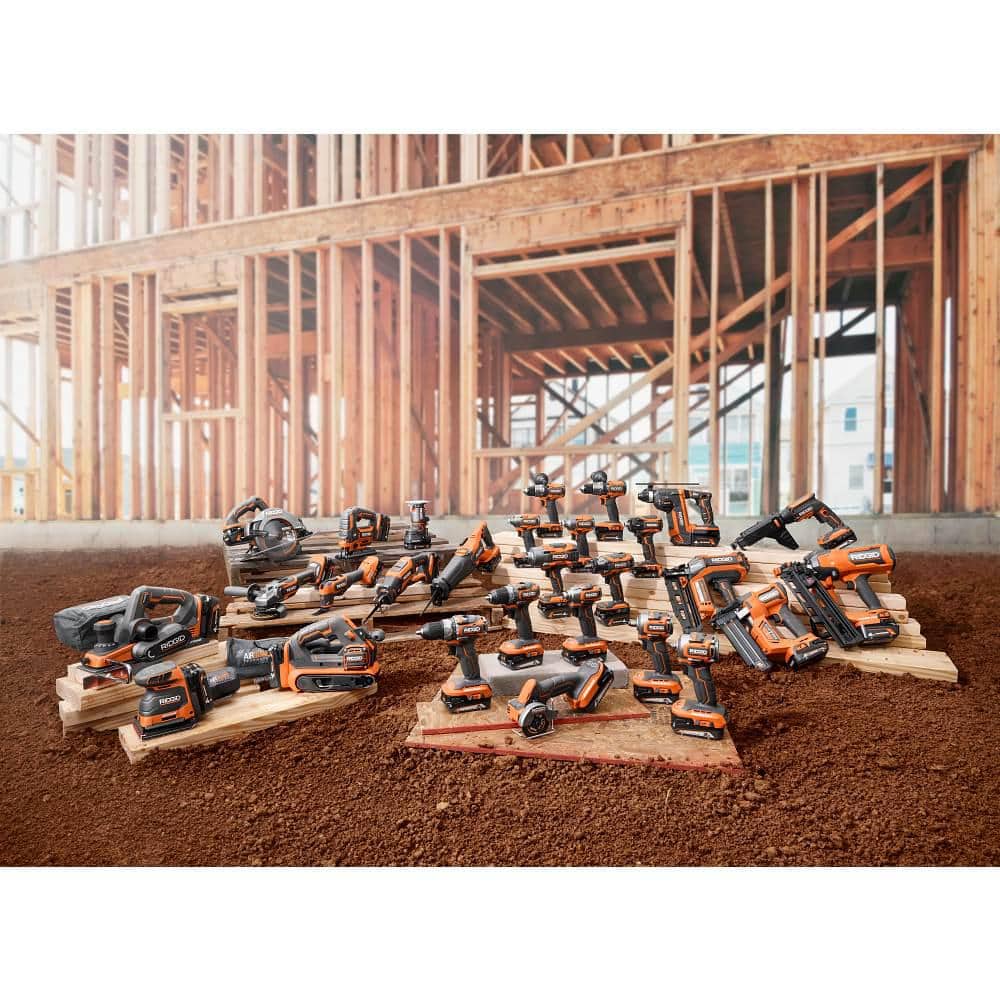 RIDGID 18V Brushless 2-Tool Combo Kit with 6.0 Ah & 4.0 Ah MAX Output Batteries, Charger, Hard Case, & Jig Saw