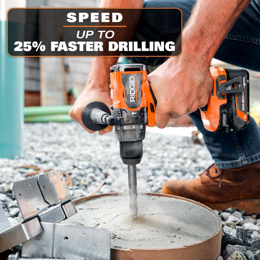 RIDGID 18V Brushless 2-Tool Combo Kit with 6.0 Ah & 4.0 Ah MAX Output Batteries, Charger, Hard Case, & 7-1/4 in. Circular Saw