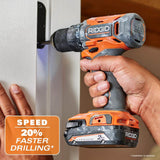 RIDGID 18V Cordless 2-Tool Combo Kit with Drill/Driver, Impact Driver, (2) 2.0 Ah Batteries, and Charger