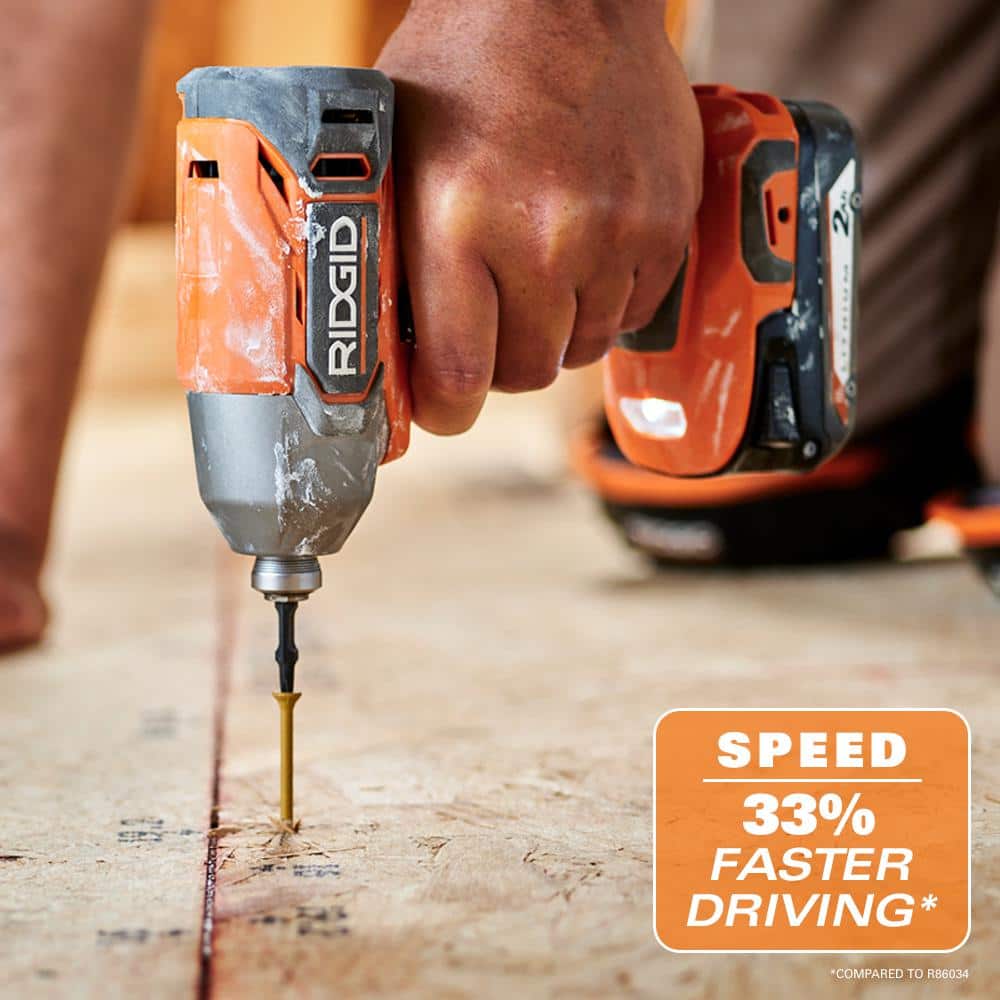 RIDGID 18V Cordless 2-Tool Combo Kit with Drill/Driver, Impact Driver, (2) 2.0 Ah Batteries, and Charger