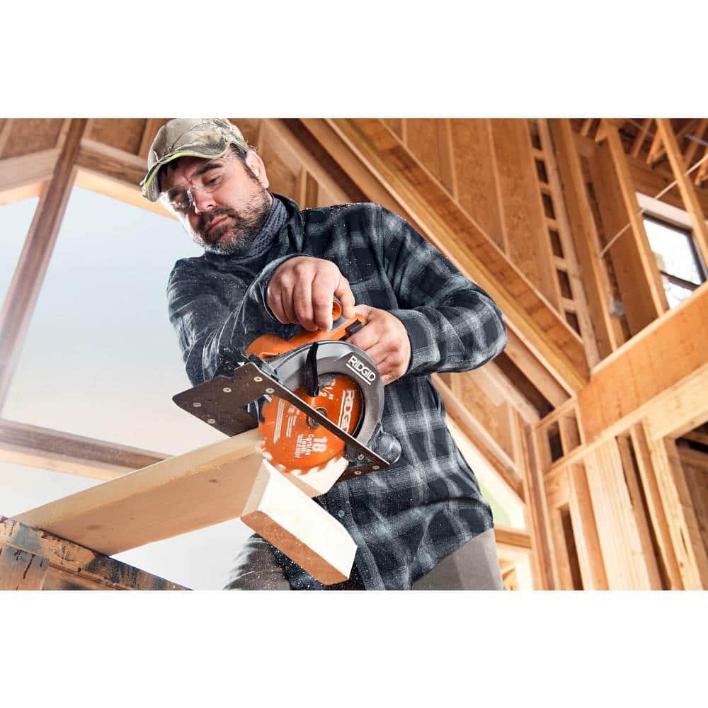 RIDGID 18V Cordless 6-Tool Combo Kit with 2.0 Ah Battery, 4.0 Ah Battery, Charger, and Bag