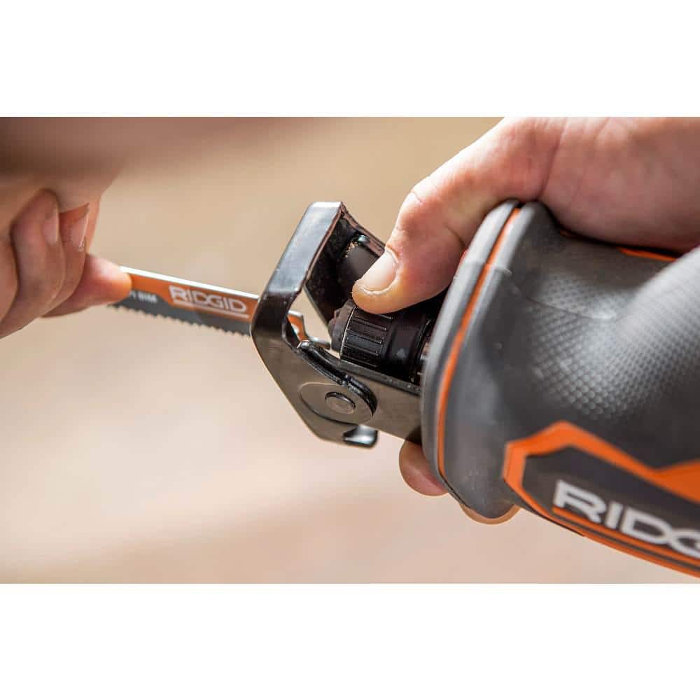 RIDGID 18V SubCompact Brushless Cordless One-Handed Reciprocating Saw Kit with 2.0 Ah Battery and Charger