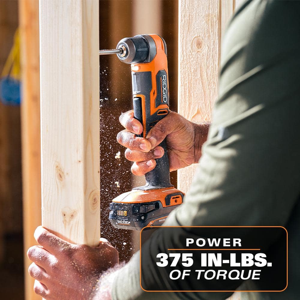 RIDGID 18V SubCompact Brushless Cordless 3/8 in. Right Angle Drill with FREE 2.0 Ah Battery