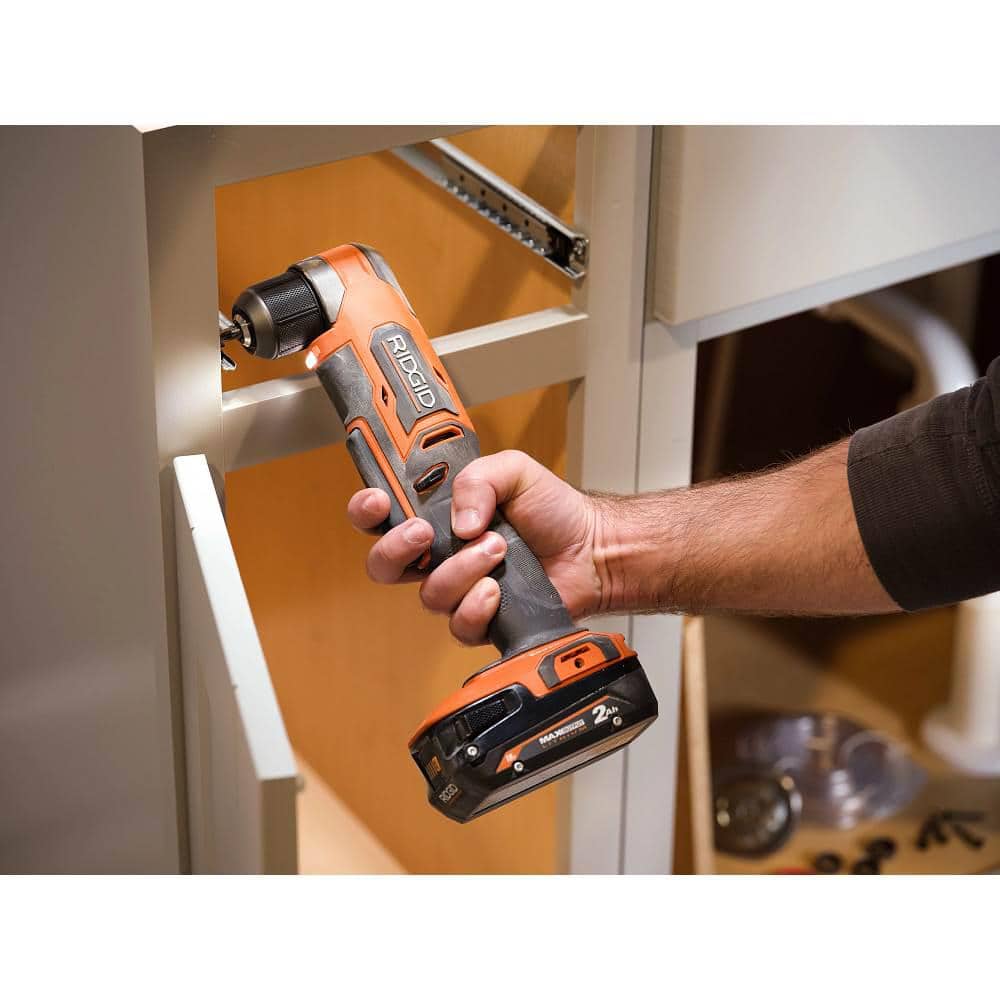RIDGID 18V SubCompact Brushless Cordless 3/8 in. Right Angle Drill with FREE 2.0 Ah Battery