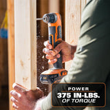 RIDGID 18V SubCompact Brushless Cordless 3/8 in. Right Angle Drill with (2) 2.0 Ah Compact Lithium-Ion Batteries