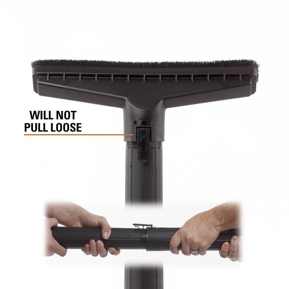 RIDGID 2-1/2 in. Locking Accessory Floor Brush for Wet/Dry Vacs, 14 in. Wide