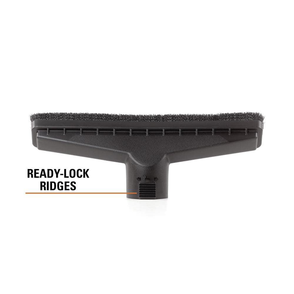 RIDGID 2-1/2 in. Locking Accessory Floor Brush for Wet/Dry Vacs, 14 in. Wide