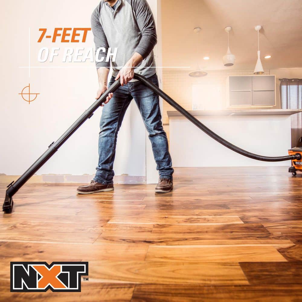 RIDGID 1-7/8 in. x 7 ft. Tug-A-Long Dual-Flex Locking Vacuum Hose with Adapter for Wet/Dry Shop Vacuums