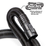RIDGID 1-7/8 in. x 7 ft. Tug-A-Long Dual-Flex Locking Vacuum Hose with Adapter for Wet/Dry Shop Vacuums