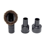1-1/4 in. Natural Hair Dusting Brush Shop Vac Attachment with 1-7/8 in., 2-1/2 in. Adapters for RIDGID Wet Dry Vacuums