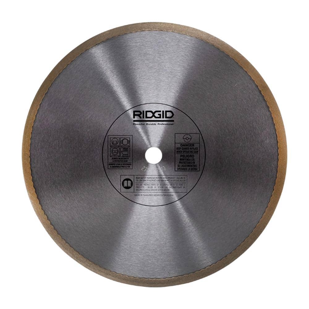 RIDGID 10 in. Glass/Mosaic Diamond Tile Blade, 5/8 in. Arbor (HD-GT10P)