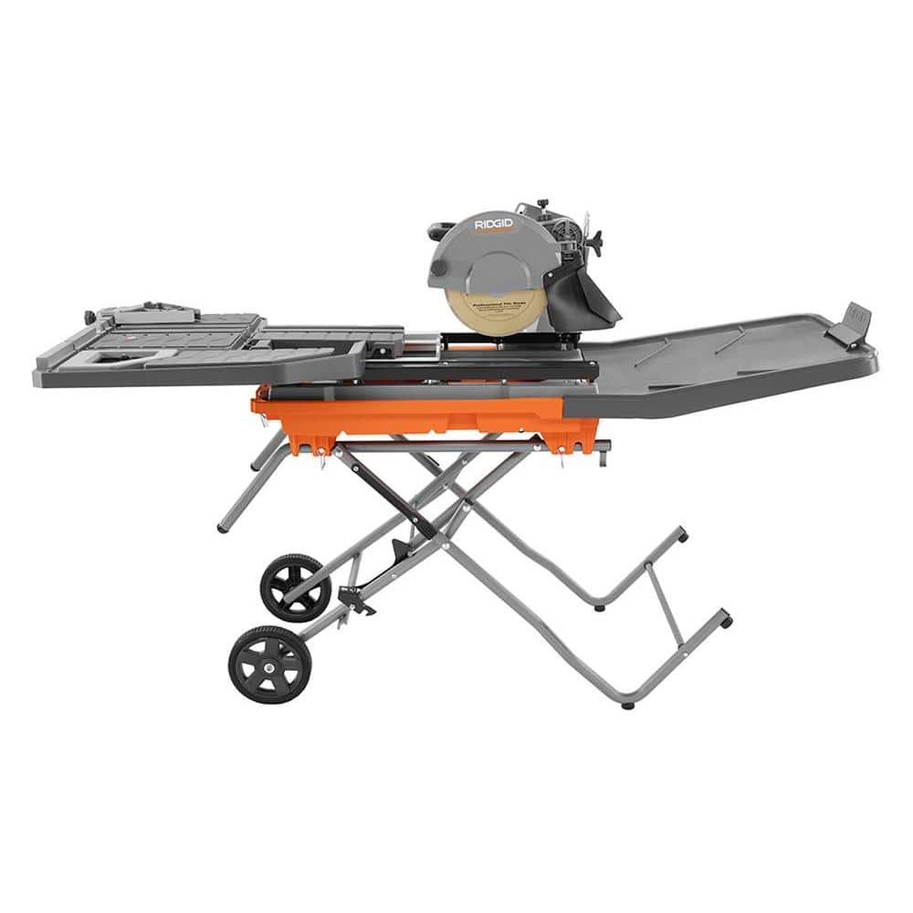 RIDGID 10 in. Wet Tile Saw with Stand (Model R4092)