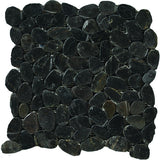 Emser Flat Rivera Pebble 10-Pack Natural Stone Border Tile, 12 in. x 12 in.