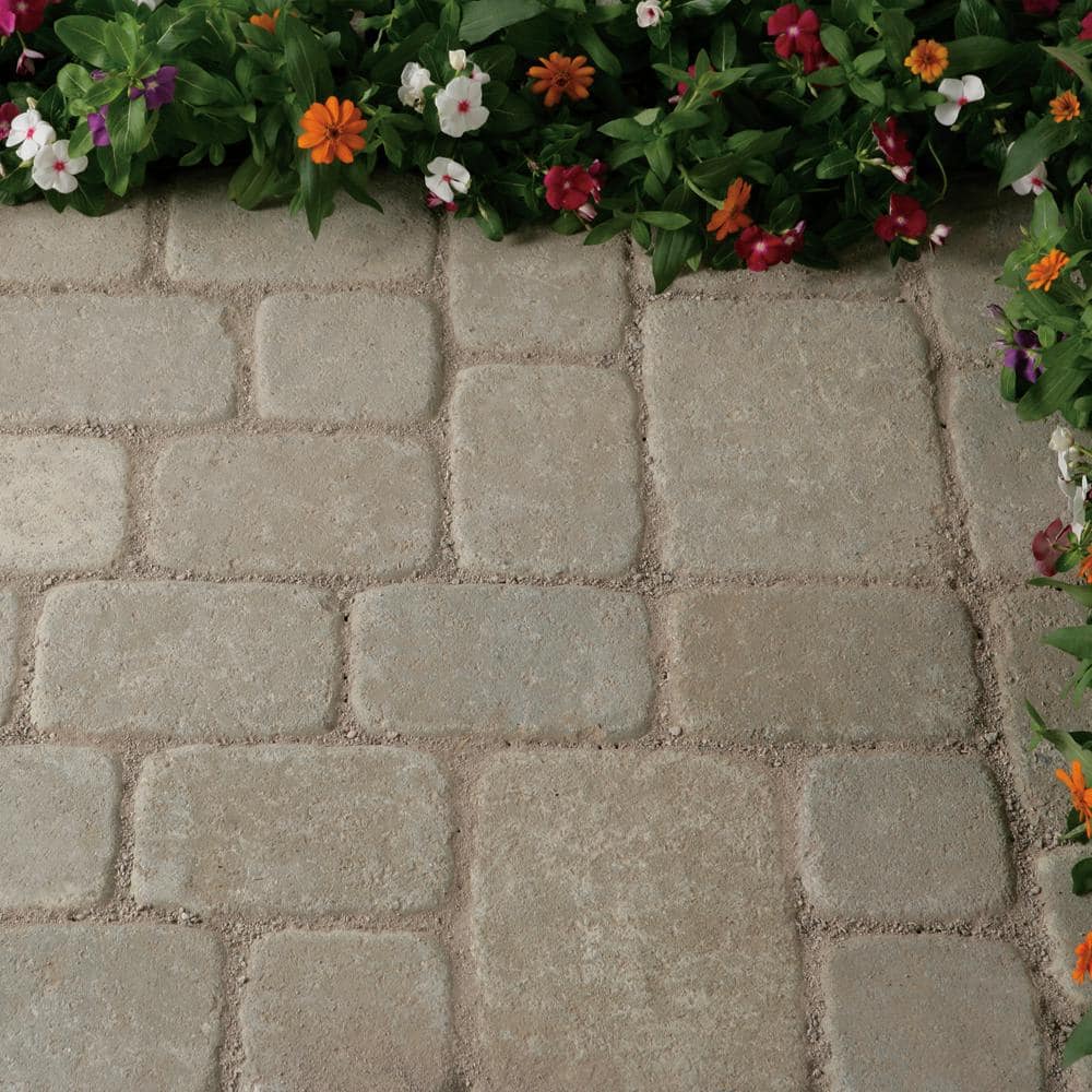 Pavestone Plaza 5.51 in. L x 5.51 in. W x 1.77 in. H Rivertown Concrete Paver Tumbled (672-Pieces/140 sq. ft./Pallet)