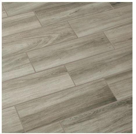Daltile QuicTile 6 in. x 24 in. River Wood Matte Porcelain Locking Floor Tile (10.2 sq. ft. / case)* - Super Arbor