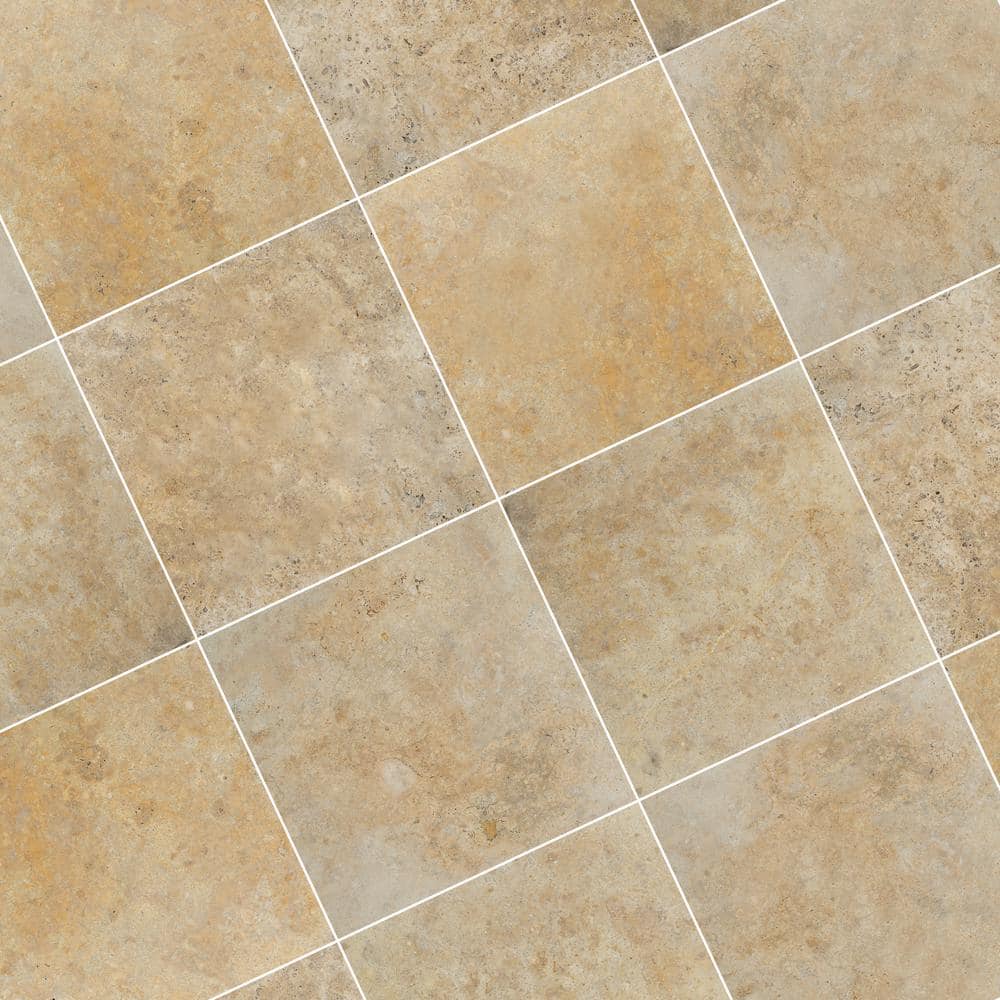 MSI Take Home Tile Sample - Riviera 6 in. x 6 in. Tumbled Travertine Paver Tile (0.25 sq. ft.)