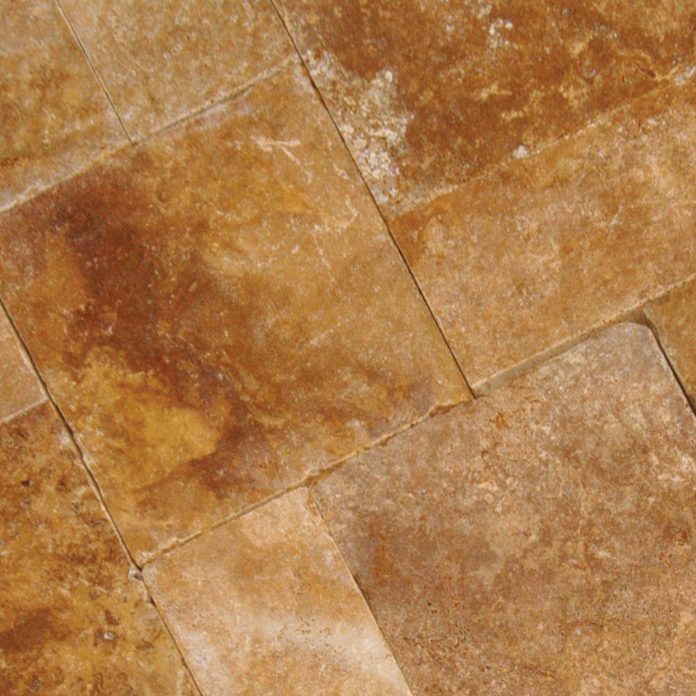MSI Riviera 10 Piece Tumbled Travertine Paver Tile Kit (480 Sq. Ft. / Pallet)