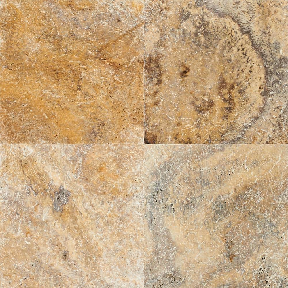 MSI Riviera 2 cm. x 16 in. x 16 in. Tumbled Travertine Paver Tile (35.6 sq. ft./Pallet)