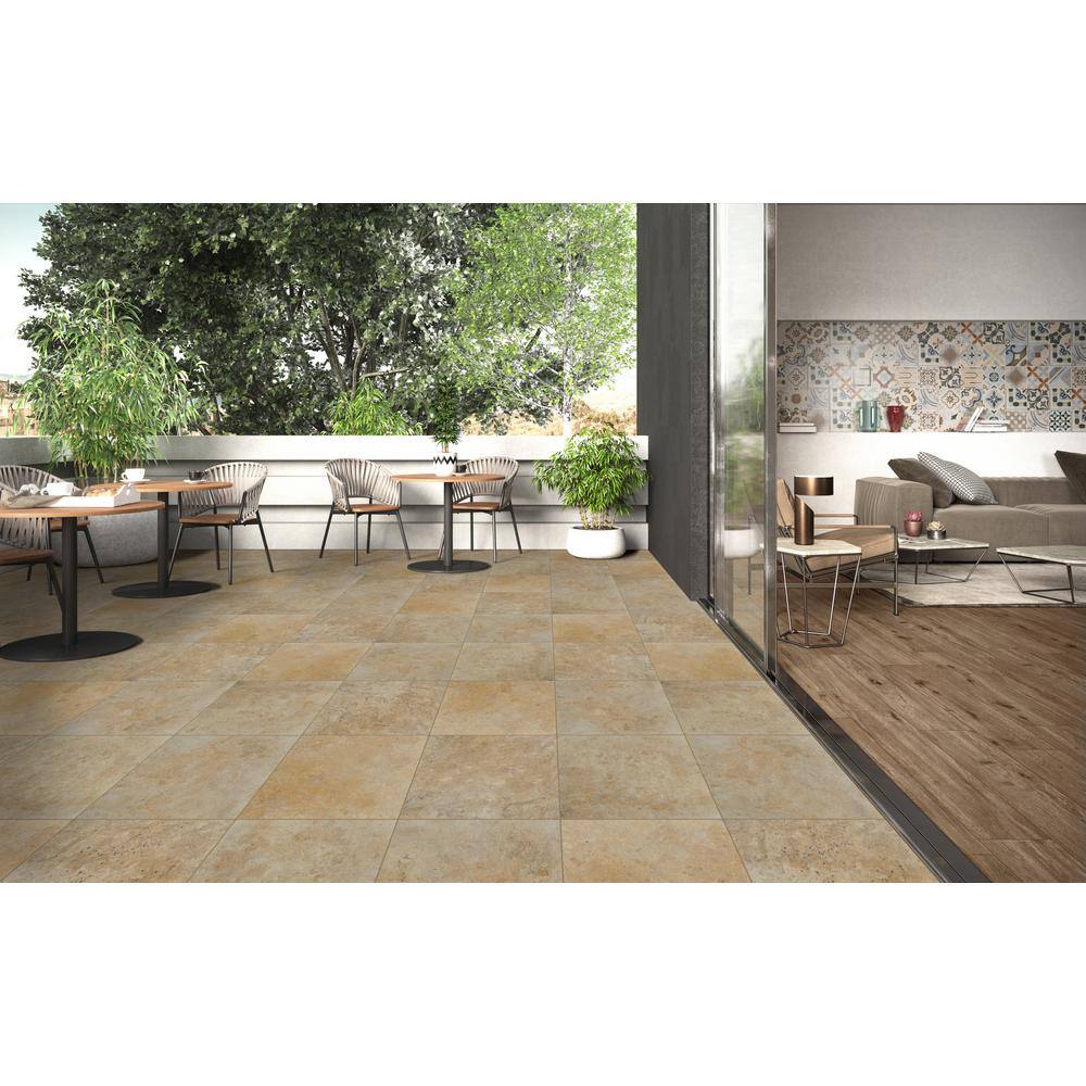 MSI Riviera 2 cm. x 16 in. x 16 in. Tumbled Travertine Paver Tile (35.6 sq. ft./Pallet)