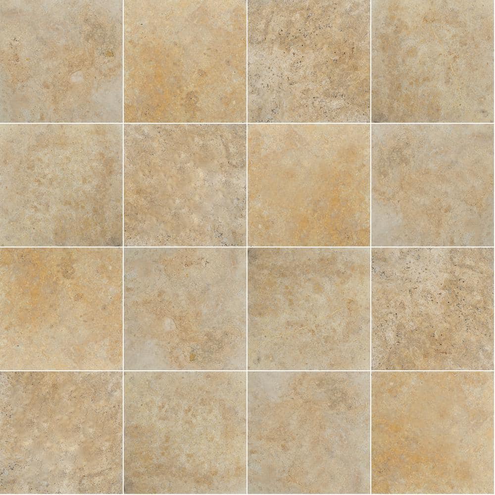 MSI Riviera 2 cm. x 16 in. x 16 in. Tumbled Travertine Paver Tile (1.78 sq. ft.)