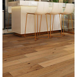 NATU Roasted Distressed Hickory 3/8 in. T x 7.5 in. W Click Lock Distressed Hardwood Flooring (19.43 sq.ft./case)
