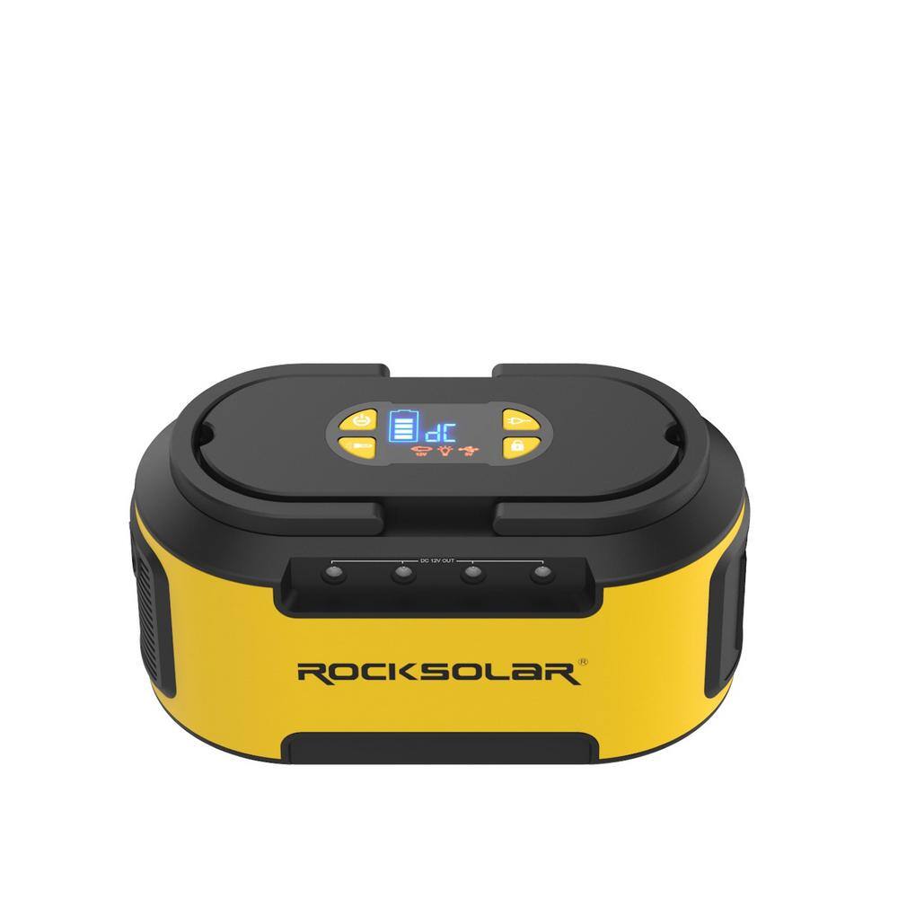 ROCKSOLAR Ready 200-Watt Power Station Plus 60-Watt Foldable Solar Panel Solar Generator Kit