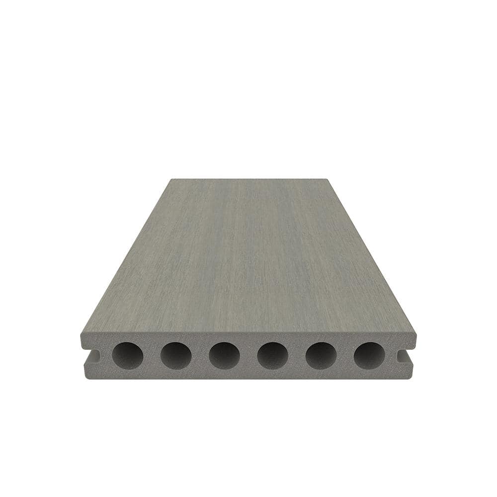 NewTechWood UltraShield Natural Voyager Series 1 in. x 6 in. x 8 ft. Roman Antique Hollow Composite Decking Board (10-Pack)