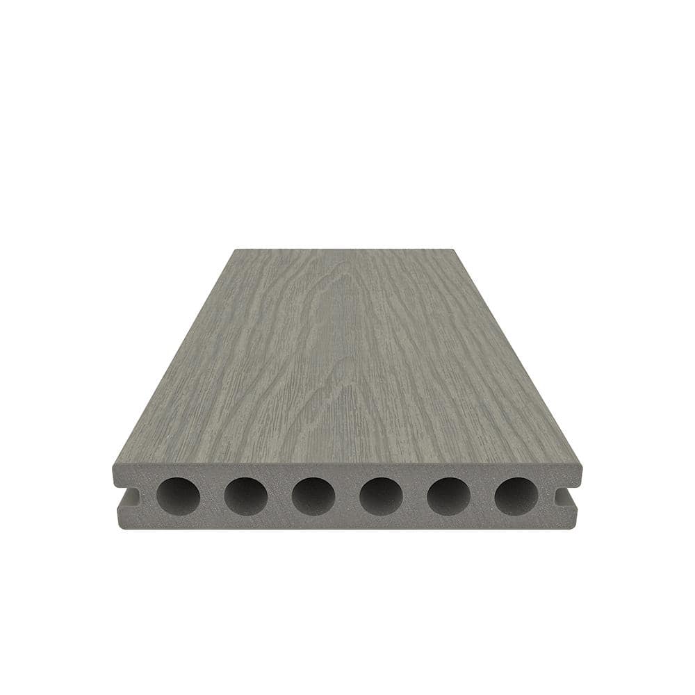 NewTechWood UltraShield Natural Voyager Series 1 in. x 6 in. x 8 ft. Roman Antique Hollow Composite Decking Board (10-Pack)