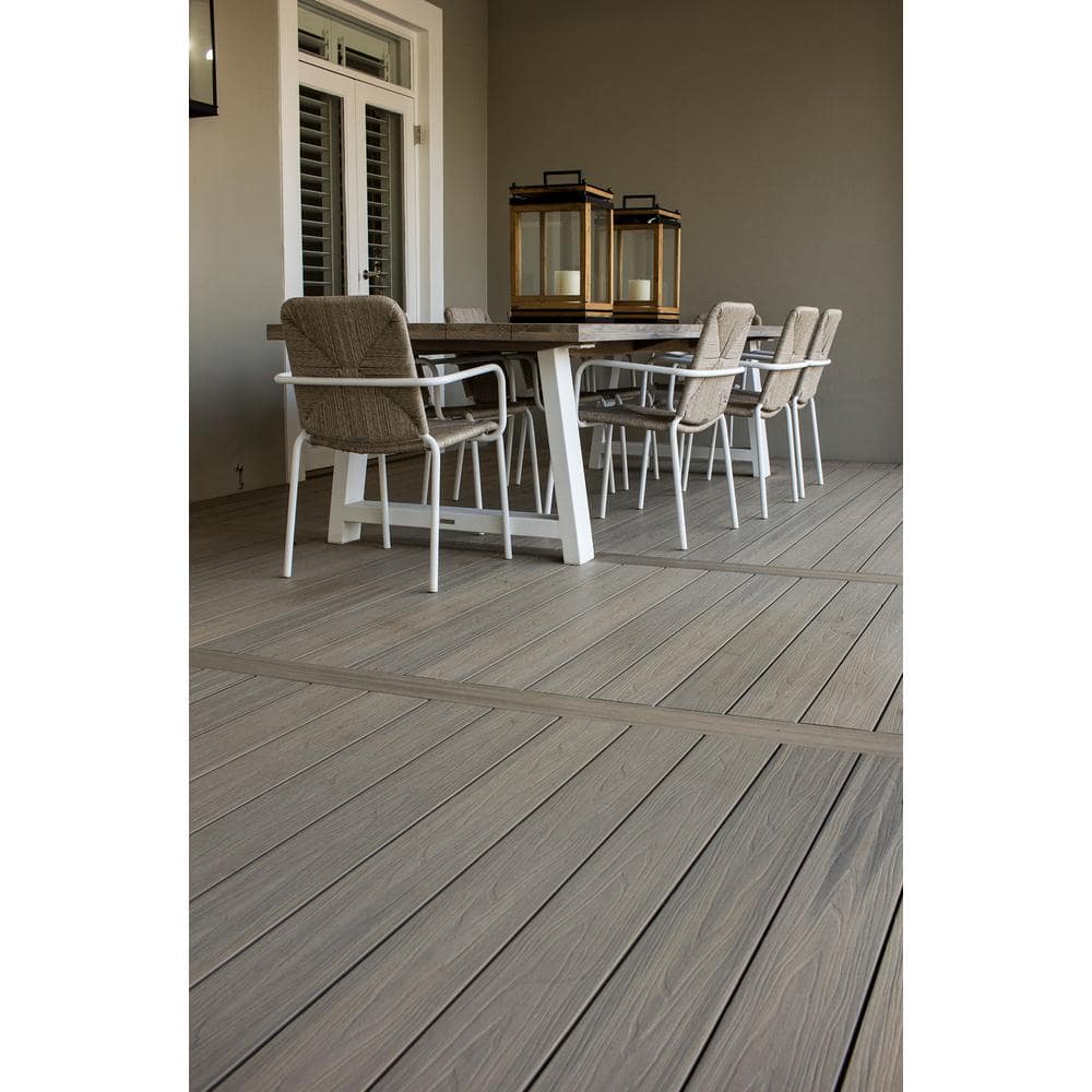 NewTechWood UltraShield Natural Voyager Series 1 in. x 6 in. x 8 ft. Roman Antique Hollow Composite Decking Board (10-Pack)