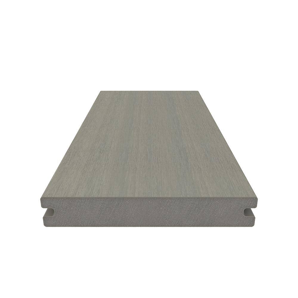 NewTechWood UltraShield Naturale Magellan 1 in. x 6 in. x 16 ft. Roman Antique Solid with Groove Composite Decking Board (49-Pack)