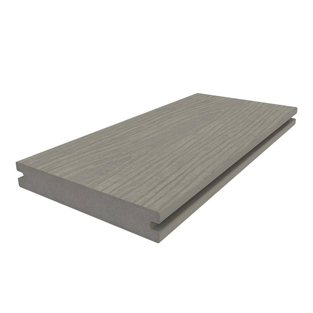 NewTechWood UltraShield Naturale Magellan 1 in. x 6 in. x 16 ft. Roman Antique Solid with Groove Composite Decking Board (49-Pack)