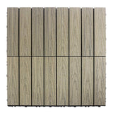 NewTechWood UltraShield Naturale 1 ft. x 1 ft. Quick Deck Outdoor Composite Deck Tile Sample in Roman Antique