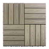 NewTechWood UltraShield Naturale 1 ft. x 1 ft. Quick Deck Outdoor Composite Deck Tile Sample in Roman Antique