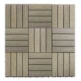 NewTechWood UltraShield Naturale 1 ft. x 1 ft. Quick Deck Outdoor Composite Deck Tile Sample in Roman Antique