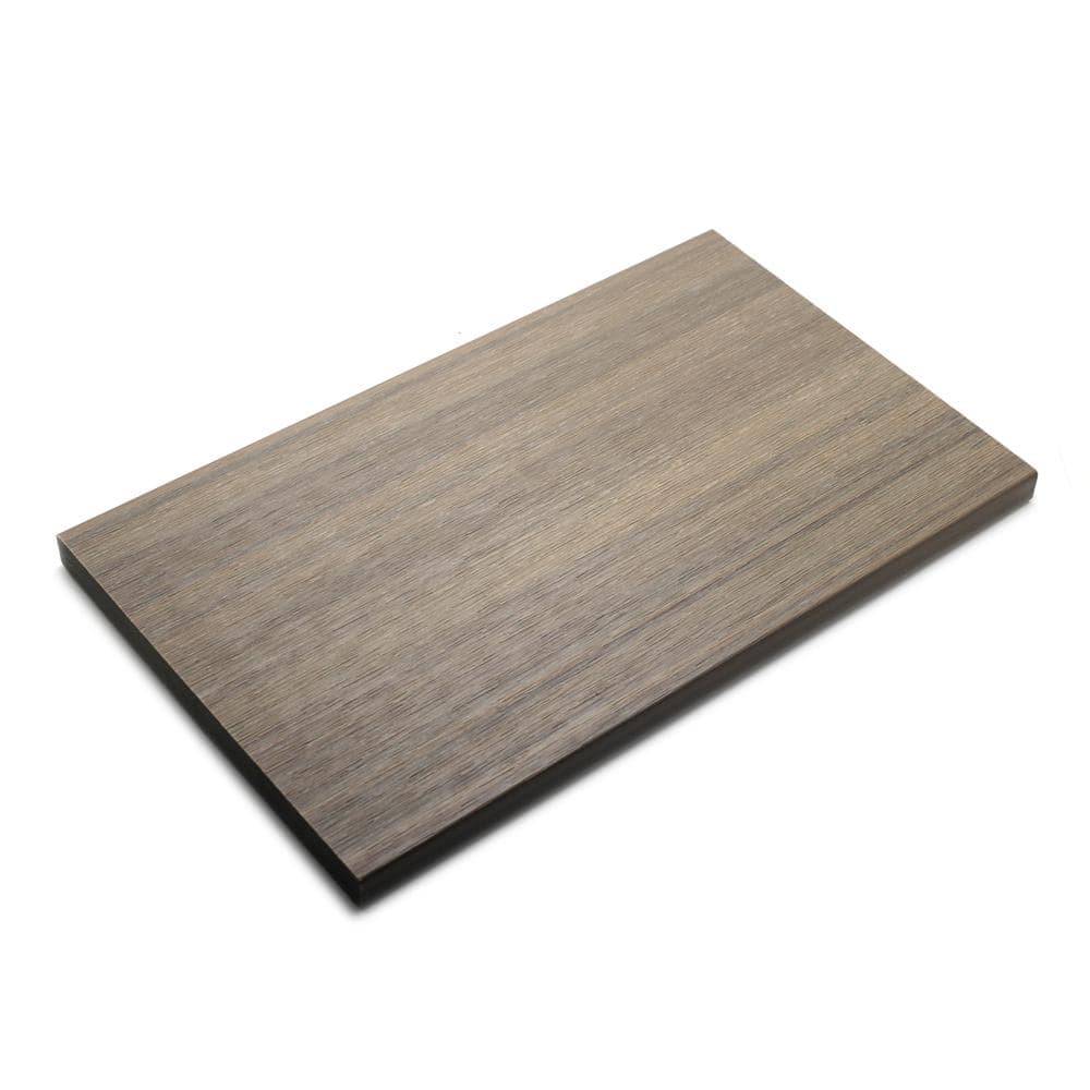 NewTechWood UltraShield 0.6 in. x 12 in. x 12 in. Roman Antique Fascia Composite Decking Board Sample