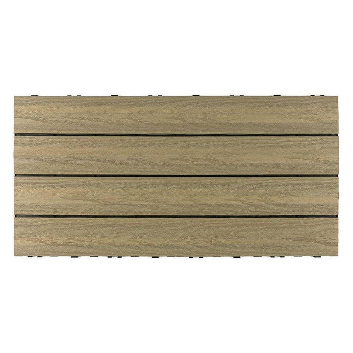 NewTechWood UltraShield Naturale 1 ft. x 2 ft. Quick Deck Outdoor Composite Deck Tile in Roman Antique (20 sq. ft. Per Box)