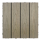 NewTechWood UltraShield Naturale 1 ft. x 2 ft. Quick Deck Outdoor Composite Deck Tile in Roman Antique (20 sq. ft. Per Box)