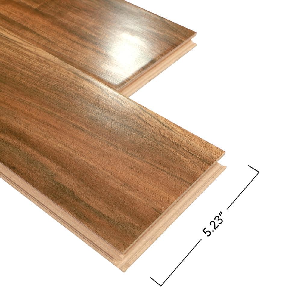 Pergo Defense+ Roselawn Teak 14 mm T x 5.2 in. W Waterproof Laminate Wood Flooring (13.74 sqft/case)