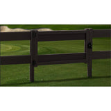 Natures Composites Composite Modern 2-Board Ranch Rail ( 3 ft. H x 4 ft. W) Raven (Black) Fence Gate