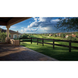 Natures Composites Composite Modern 2-Board Ranch Rail ( 3 ft. H x 4 ft. W) Raven (Black) Fence Gate