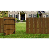 Natures Composites Composite Fence and Gate Picket - Dog Ear - Rosewood (Brown) - 3/8in. x 5in. x 5 3/4ft. (7-Pack)