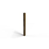 Natures Composites Composite 3-Rail Start/End Post with Post Cap for Traditional Ranch Rail System (5 in. x 5 in. x 65 in. L) Rosewood